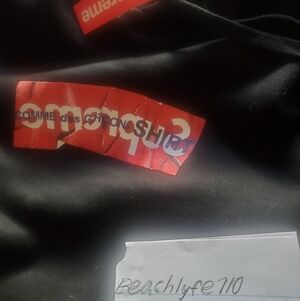 Supreme x Comme des Garçons Black Hoodie w/ Red Cap